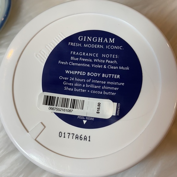 🔹2pc Set “GINGHAM” Bath & Body Works Whipped Sugar Body Scrub & Body Butter NWT - Picture 6 of 8